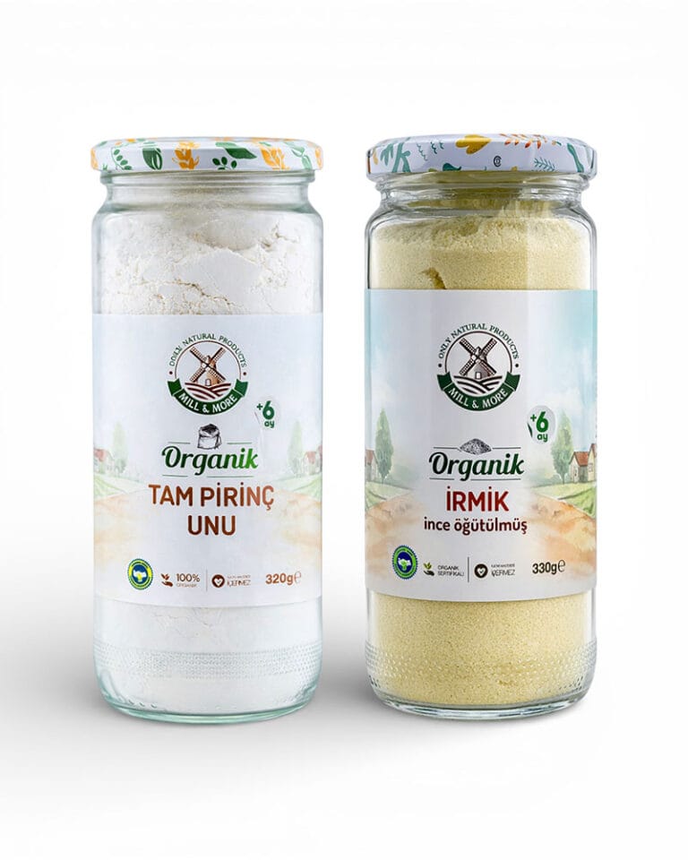 Organik Bebek İrmiği ve Tam Pirinç Unu Seti