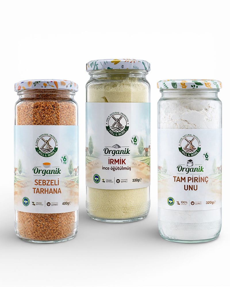 Organik Bebek Ek Gıda Seti Organik Bebek Ek Gıda Seti