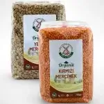 Organik Kırmızı - Yeşil Mercimek Seti