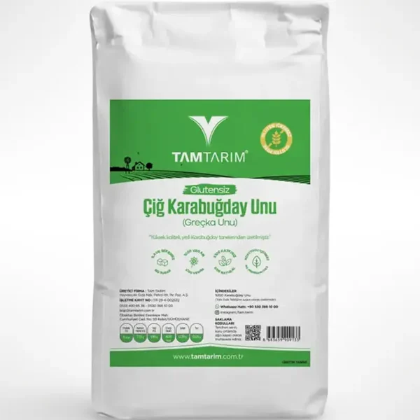 Glutensiz Çiğ Karabuğday Unu 5 Kg