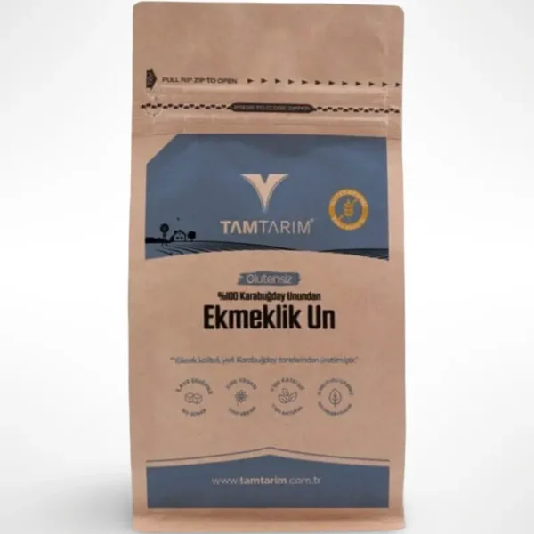 Glutensiz 100% Çiğ Karabuğday Unundan Ekmeklik Un 1 Kg