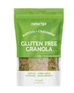 Naturiga Glutensiz Matcha & Turna Yemişli Granola 250 g Geleneksel Matcha Enerjisi • %100 Glutensiz • Katkısız