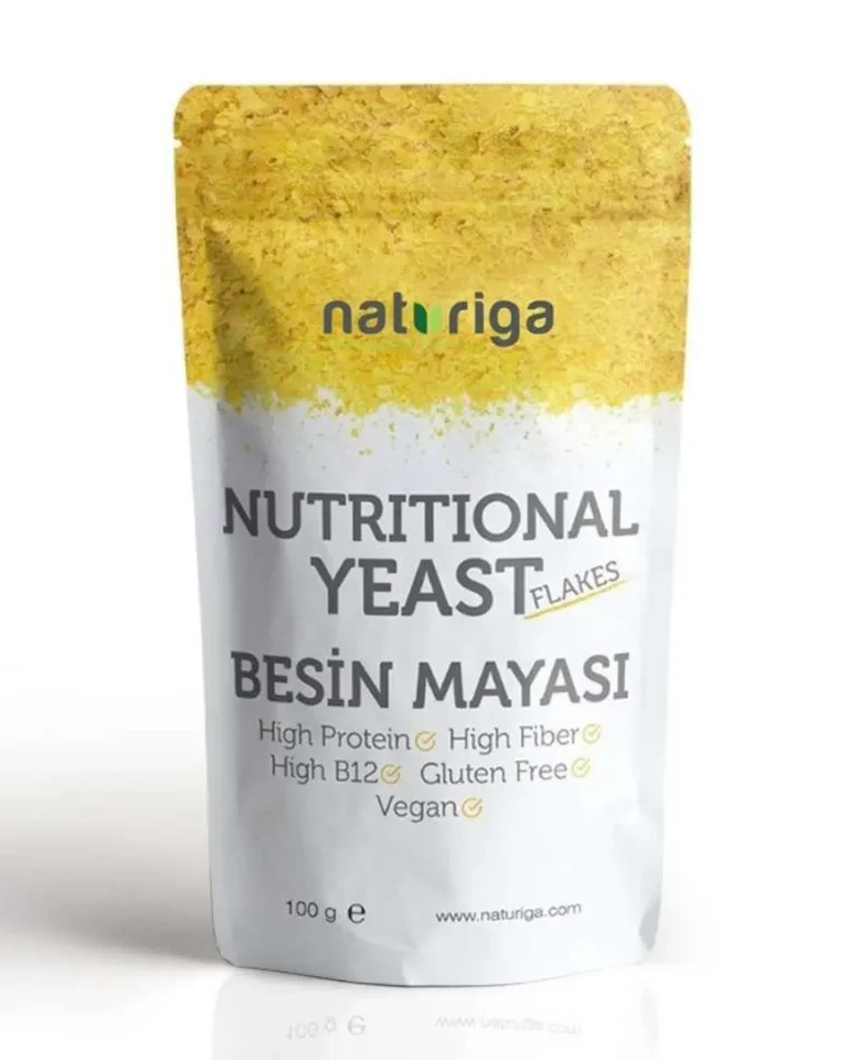Besin Mayası (Nutritional Yeast) 100gr Yüksek oranda B kompleks vitaminleri,B12,folik asit ve çinko içeren,peynirimsi tatdaki Besin Mayası ile yepyeni tarifler yaratın!