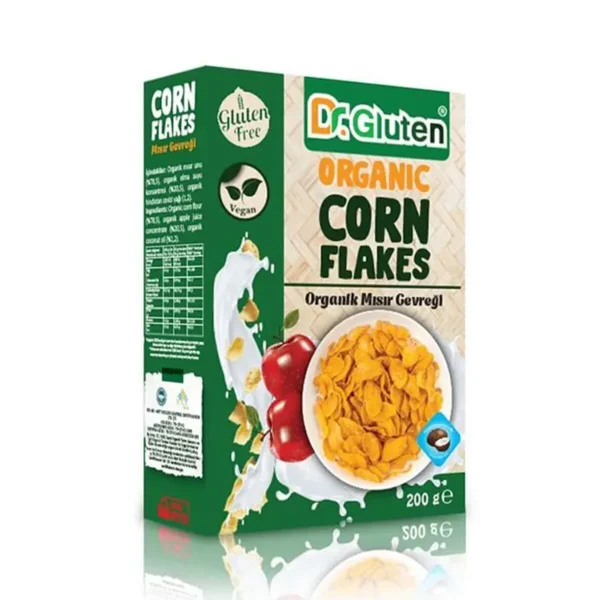 Dr. Gluten Glutensiz Organik Vegan Mısır Gevreği 200 g