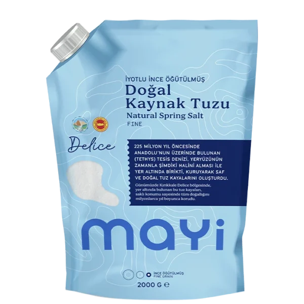 MAYİ Öğütülmüş Sofra Tuzu 2 Kg (İyot İlaveli)