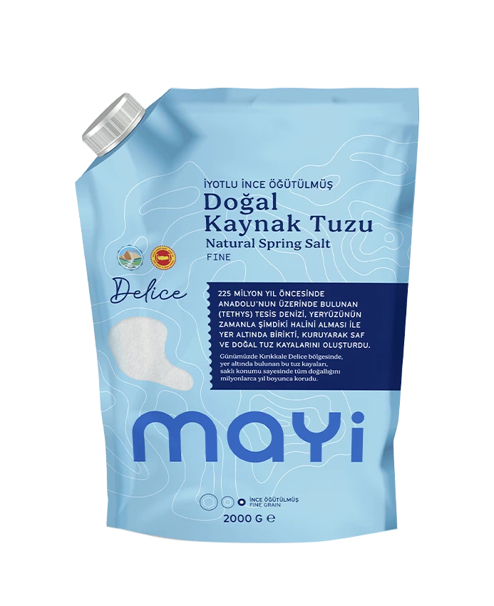 MAYİ Öğütülmüş Sofra Tuzu 2 Kg (İyot İlaveli)
