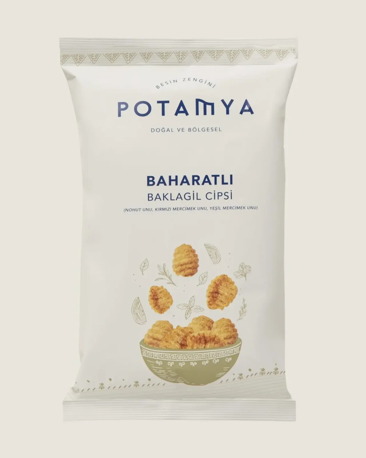 Potamya Baharatlı Baklagil Cipsi (50 g)