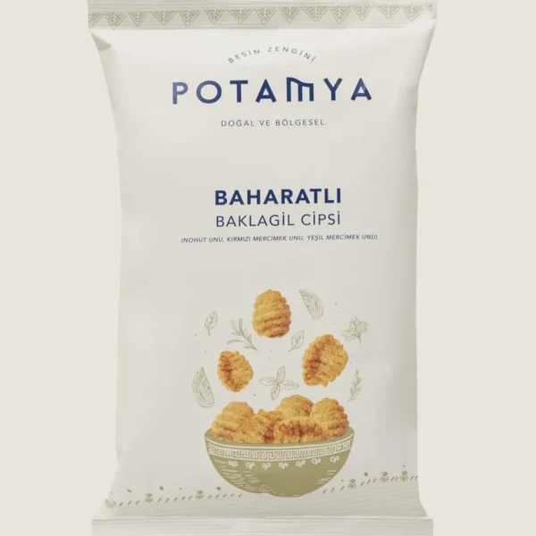 Potamya Baharatlı Baklagil Cipsi (50 g)
