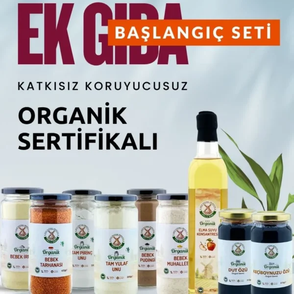 +6 Ay Ek Gıda Başlangıç Seti (9 Ürün) | Organik ve Katkısız