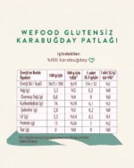 Wefood Glutensiz Karabuğday Patlağı 100 g