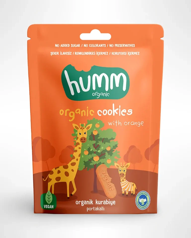 Humm Organik Vegan Portakallı Kurabiye 55 g