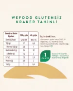 Wefood Glutensiz Tahinli Kraker 40 g