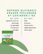 Wefood Glutensiz Fesleğenli Kraker 40 g | Vegan, Katkısız ve Lezzetli Atıştırmalık