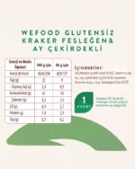 Wefood Glutensiz Fesleğenli Kraker 40 g | Vegan, Katkısız ve Lezzetli Atıştırmalık