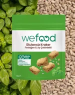 Wefood Glutensiz Fesleğenli Kraker 40 g | Vegan, Katkısız ve Lezzetli Atıştırmalık