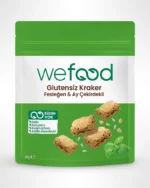 Wefood Glutensiz Fesleğenli Kraker 40 g | Vegan, Katkısız ve Lezzetli Atıştırmalık