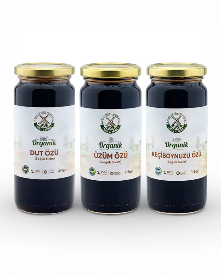 Organik Özler Seti Soğuk Sıkım (Dut, Üzüm, Keçiboynuzu)