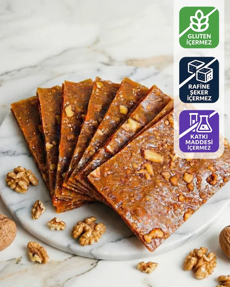 Cevizli Dut Pestili – Glutensiz ve Rafine Şekersiz | Gümüşhane Üretimi