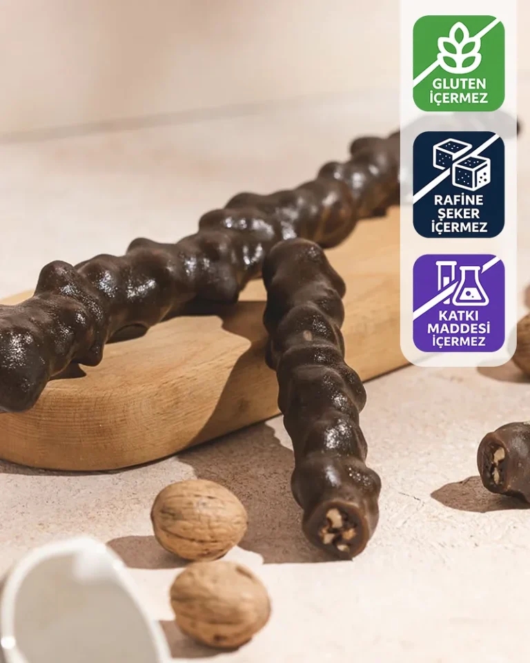 Cevizli Sucuk Köme 500 g (Glutensiz - Rafine Şekersiz)