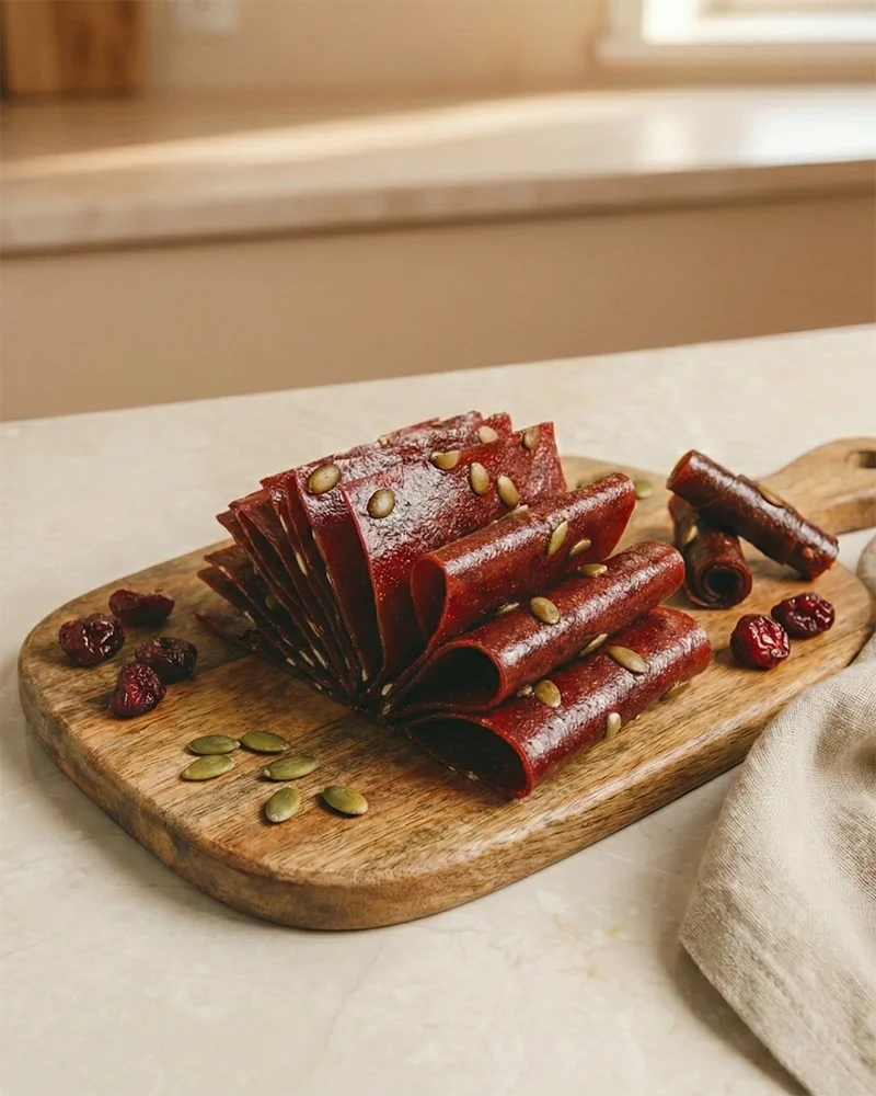 Kabak Çekirdekli Vişne-Nar Pestili 600 g (Glutensiz - Rafine Şekersiz) Kabak Çekirdekli Vişne-Nar Pestili 600 g (Glutensiz - Rafine Şekersiz)