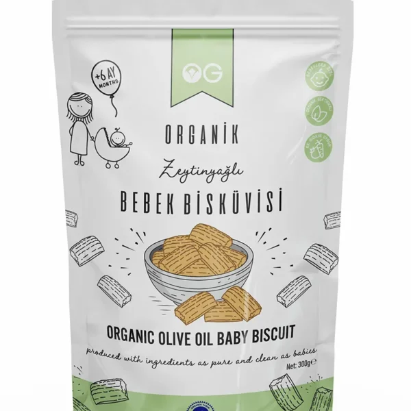 Organik Zeytinyağlı Bebek Bisküvisi - Şekersiz