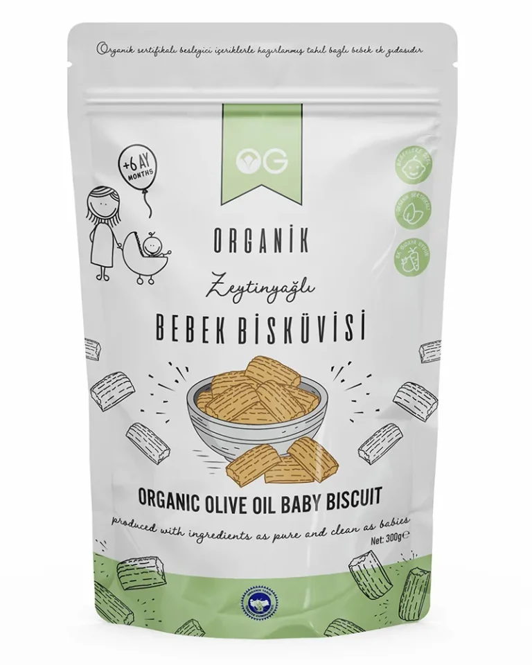Organik Zeytinyağlı Bebek Bisküvisi - Şekersiz