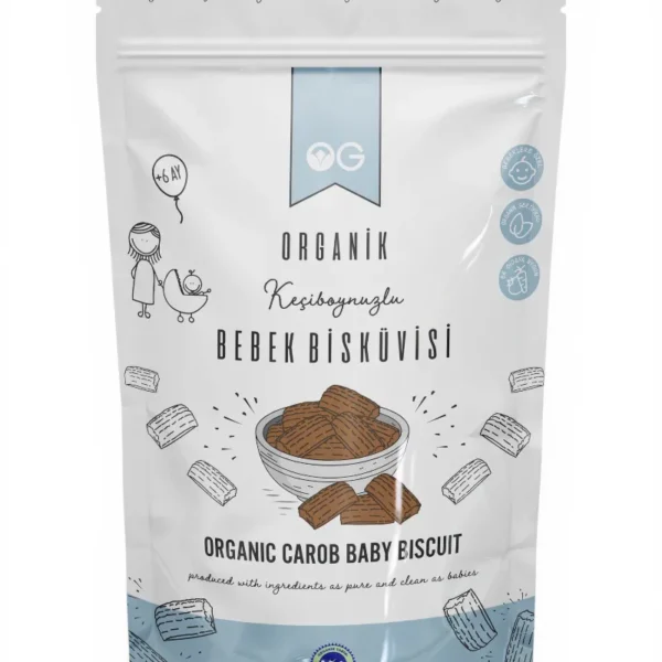 Organik Keçiboynuzlu Bebek Bisküvisi - Şekersiz & Vitaminli